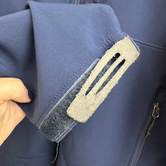 The North Face Apex Bionic Navy Blue Men's Jacket Size Large Soft Shell Full Zip - Picture 9 of 10